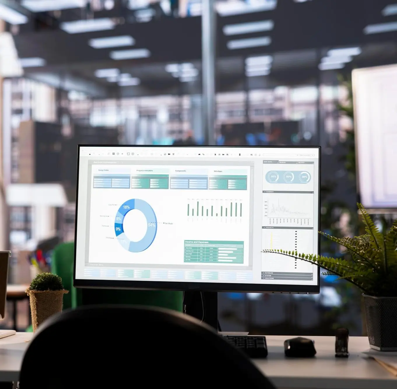 Ecran de données statistiques